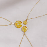 Halskette Dots, Yellow Reed - Lückheide