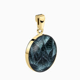 Kette 925er Sterling Silber, 18K vergoldet, Aloe Vera - Lückheide