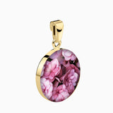 Kette 925er Sterling Silber, 18K vergoldet, Pink Bloom - Lückheide