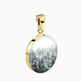 Kette 925er Sterling Silber, 18K vergoldet, Wood - Lückheide