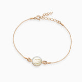 Armband 925er Sterling Silber, 18K vergoldet, White Marble - Lückheide