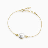 Armband 925er Sterling Silber, 18K vergoldet, Pretty Line - Lückheide