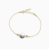 Armband 925er Sterling Silber, 18K vergoldet, Wood - Lückheide