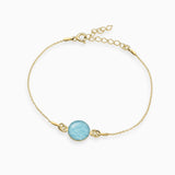 Armband 925er Sterling Silber, 18K vergoldet, Wave - Lückheide