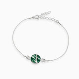 Armband 925er Sterling Silber, 18K vergoldet, Monstera - Lückheide