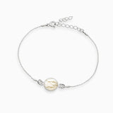 Armband 925er Sterling Silber, 18K vergoldet, White Marble - Lückheide