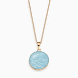 Kette 925er Sterling Silber, 18K vergoldet, Wave - Lückheide