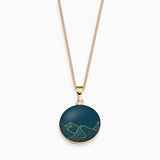 Kette 925er Sterling Silber, 18K vergoldet, Love Mountains - Lückheide