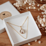 Personalisierbare Hunde Foto Kette 925er Sterling Silber 18K vergoldet - Lückheide