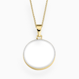 Personalisierbare Hunde Foto Kette 925er Sterling Silber 18K vergoldet - Lückheide