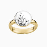 Ring, 925er Sterling Silber, 18K vergoldet, Pretty Line - Lückheide