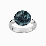 Ring, 925er Sterling Silber, 18K vergoldet, Aloe Vera - Lückheide