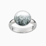 Ring, 925er Sterling Silber, 18K vergoldet, Wood - Lückheide