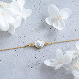 Armband 925er Sterling Silber, 18K vergoldet, Pretty Line - Lückheide