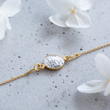 Armband 925er Sterling Silber, 18K vergoldet, Pretty Line - Lückheide