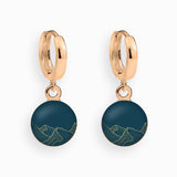 Creolen, 925er Sterling Silber, 18K vergoldet, Love Mountains - Lückheide