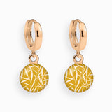 Creolen, 925er Sterling Silber, 18K vergoldet, Yellow Reed - Lückheide