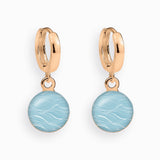 Creolen, 925er Sterling Silber, 18K vergoldet, Wave - Lückheide