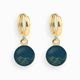 Creolen, 925er Sterling Silber, 18K vergoldet, Love Mountains - Lückheide