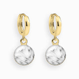 Creolen, 925er Sterling Silber, 18K vergoldet, Tender Bloom - Lückheide