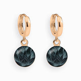 Creolen, 925er Sterling Silber, 18K vergoldet, Aloe Vera - Lückheide