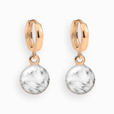 Creolen, 925er Sterling Silber, 18K vergoldet, Tender Bloom - Lückheide