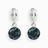 Creolen, 925er Sterling Silber, 18K vergoldet, Aloe Vera - Lückheide