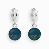 Creolen, 925er Sterling Silber, 18K vergoldet, Love Mountains - Lückheide