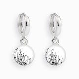 Creolen, 925er Sterling Silber, 18K vergoldet, Pretty Line - Lückheide