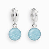 Creolen, 925er Sterling Silber, 18K vergoldet, Wave - Lückheide