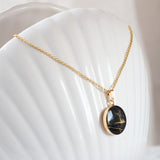 Halskette, Black Marble - Lückheide