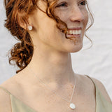 Kette 925er Sterling Silber, 18K vergoldet, Eucalyptus - Lückheide