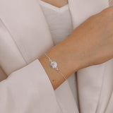 Armband 925er Sterling Silber, 18K vergoldet, Pretty Line - Lückheide