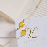 Armband 925er Sterling Silber, 18K vergoldet, Yellow Reed - Lückheide