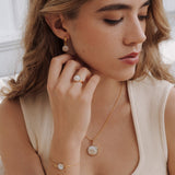 Armband 925er Sterling Silber, 18K vergoldet, Boho Chic - Lückheide