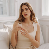 Halskette Dots, Boho Chic - Lückheide