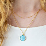 Halskette Kugel Basic 925er Sterling Silber, 18K vergoldet - Lückheide