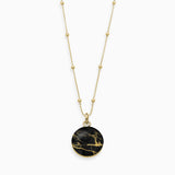 Halskette Klein, Black Marble - Lückheide