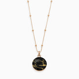 Halskette Klein, Black Marble - Lückheide