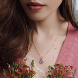 Halskette Klein, Pink Bloom - Lückheide