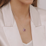 Halskette, Pink Bloom - Lückheide