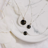 Halskette Dots, Black Marble - Lückheide