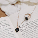 Halskette Dots, Black Marble - Lückheide