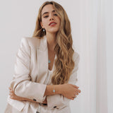 Armband 925er Sterling Silber, 18K vergoldet, Wave - Lückheide