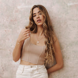 Armband 925er Sterling Silber, 18K vergoldet, White Marble - Lückheide