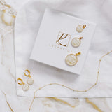 Halskette Dots, White Marble - Lückheide