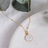 Halskette Dots, Eucalyptus - Lückheide