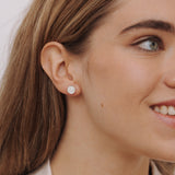 Ohrstecker, White Marble - Lückheide