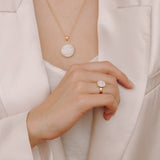 Ring, White Marble - Lückheide