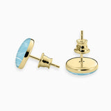 Ohrstecker 925er Sterling Silber, 18K vergoldet, Wave - Lückheide